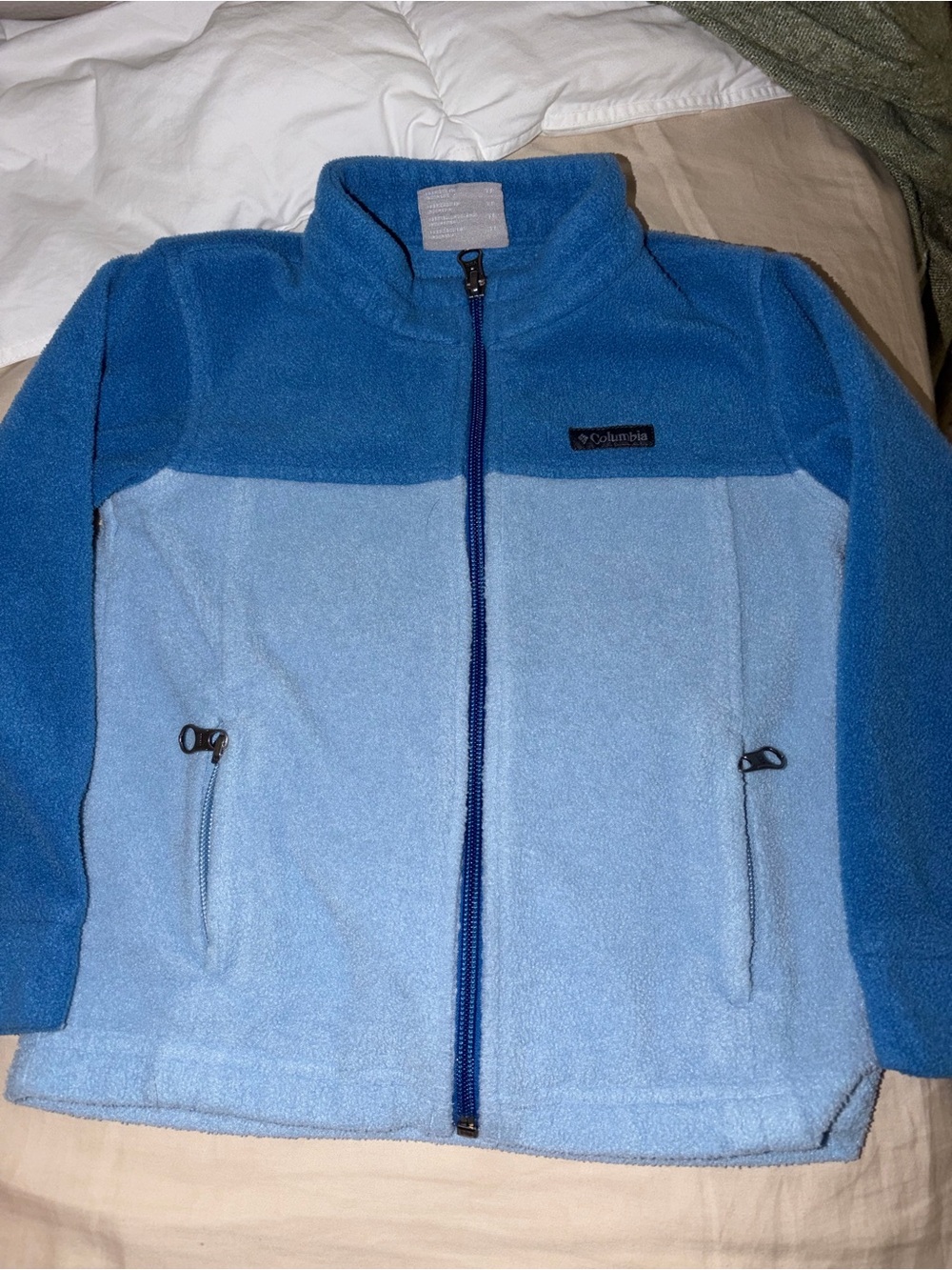 Columbia Kids Two-Tone Blue Fleece Jacket